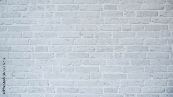 Fototapeta White brick wall texture