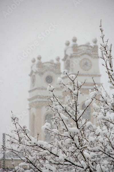 Fototapeta Kirche im Winter 