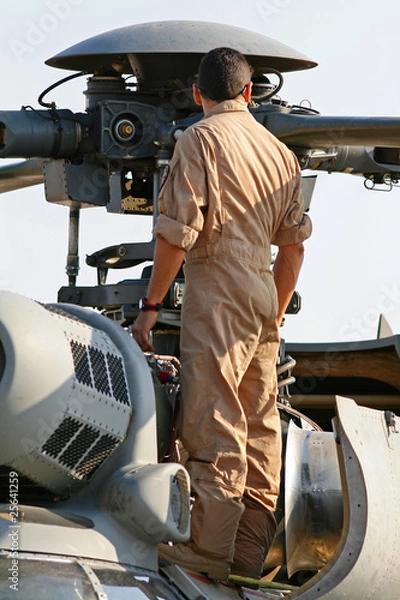 Obraz Helikopter - konserwacja