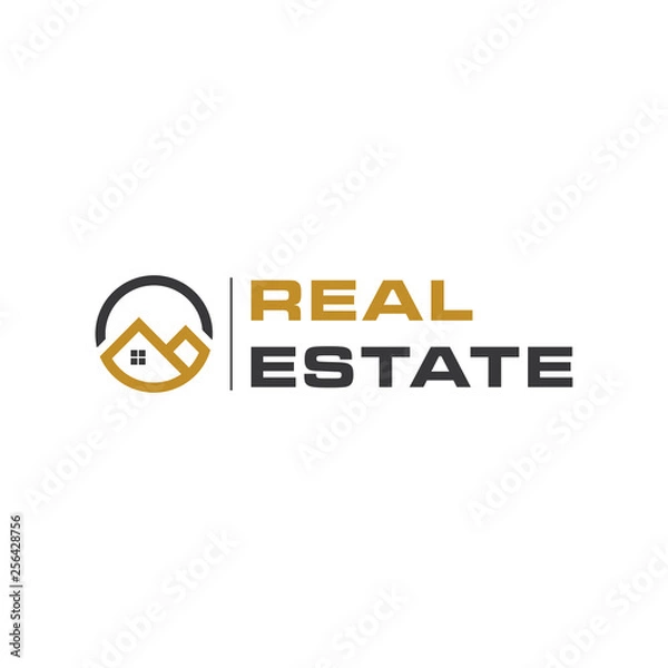 Fototapeta real estate logo design vector