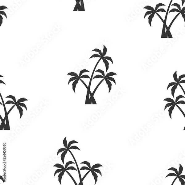 Obraz seamless pattern with white palm trees