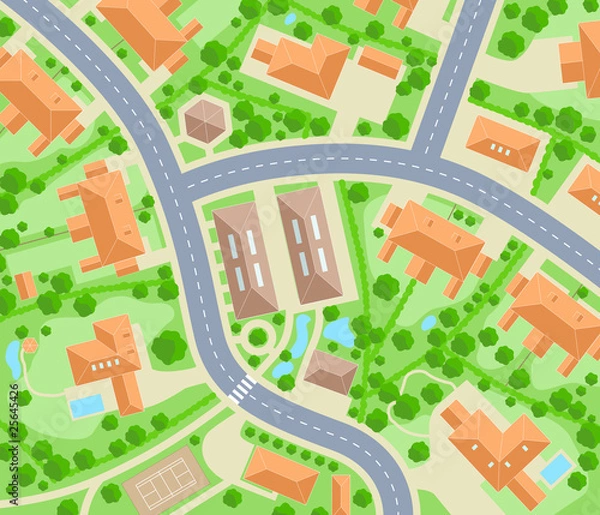 Fototapeta Neighborhood