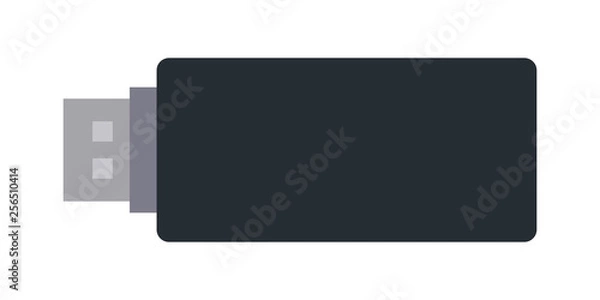 Fototapeta USB Flash Drive vector flat isolated