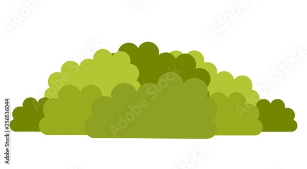 Fototapeta Deciduous shrubs vector icon flat isolated illustration