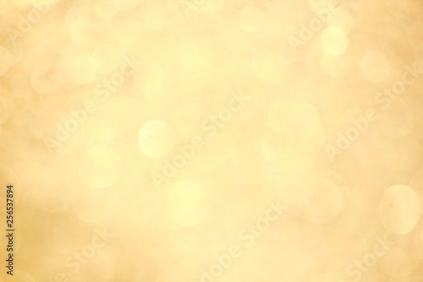 Fototapeta Gold abstract background,Yellow bokeh background.