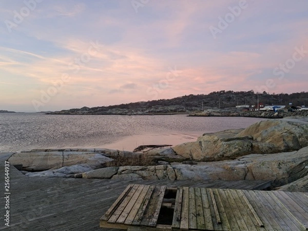 Fototapeta pier at sunset
