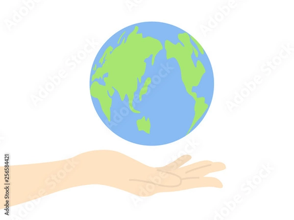 Fototapeta 地球のイラスト