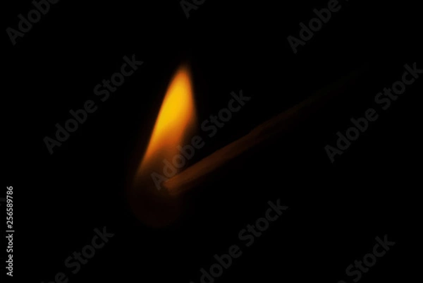 Fototapeta burning match isolate