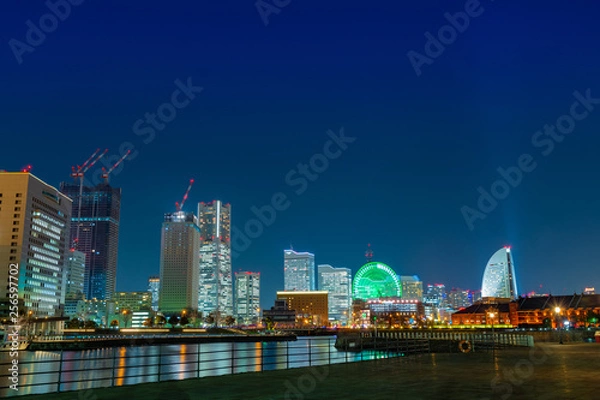 Fototapeta 横浜みなとみらいの夜景