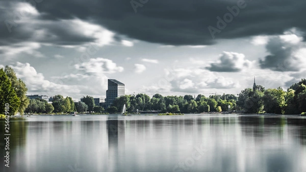Obraz Lake with tower