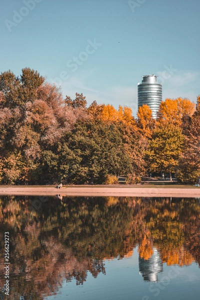 Obraz Lake with tower