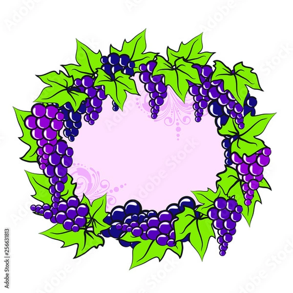 Fototapeta Wine grapes background