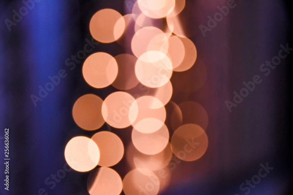 Fototapeta abstract gold and orange background with soft blurry bokeh light effect