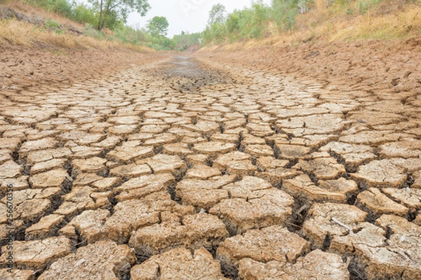 Fototapeta Dry canal