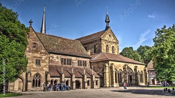 Obraz in front of famous maulbronn monastery