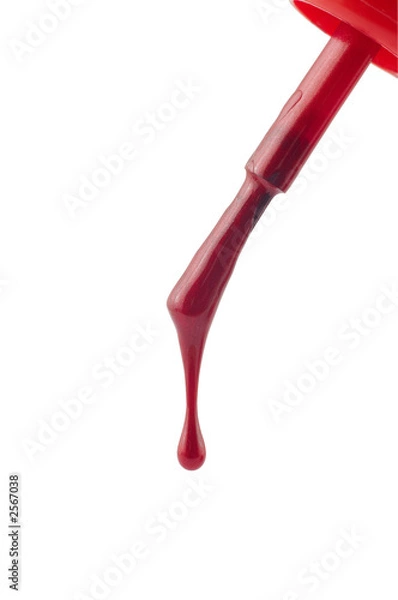Fototapeta nail polish drop