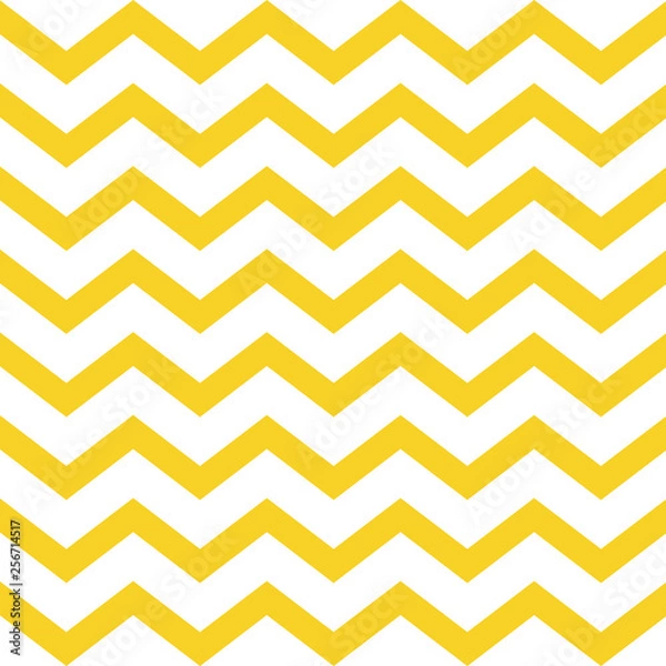 Obraz Vector seamless zigzag pattern on white background