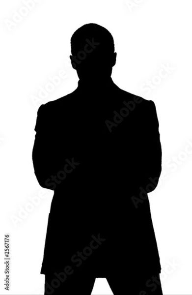 Obraz silhouette uomo business