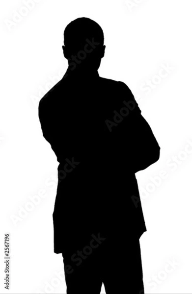 Obraz silhouette uomo business