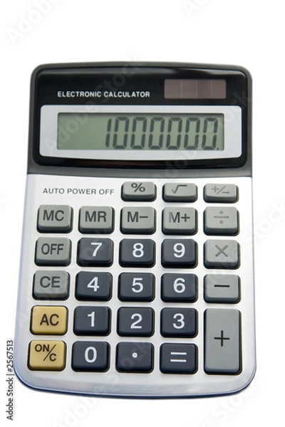 Fototapeta calculator