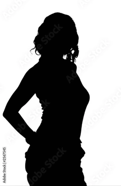 Obraz silhouette donna sexy