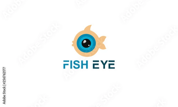 Obraz Fish eye logo