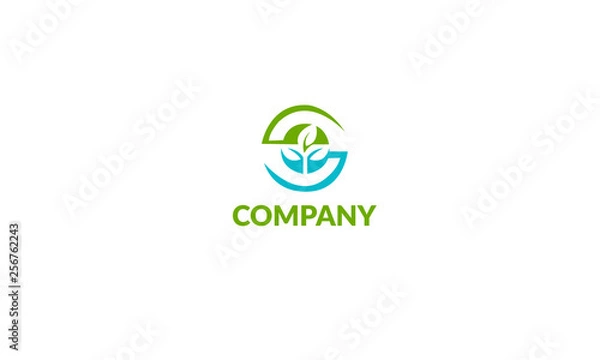 Obraz Green healthy logo