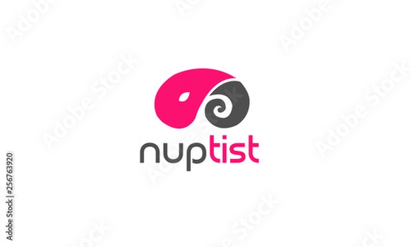 Obraz Creative elephant face logo