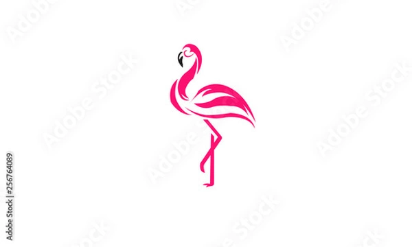 Obraz Flamingo logo design