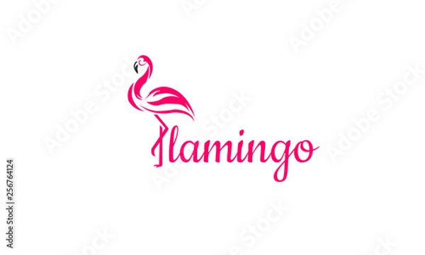 Obraz Flamingo logo with
