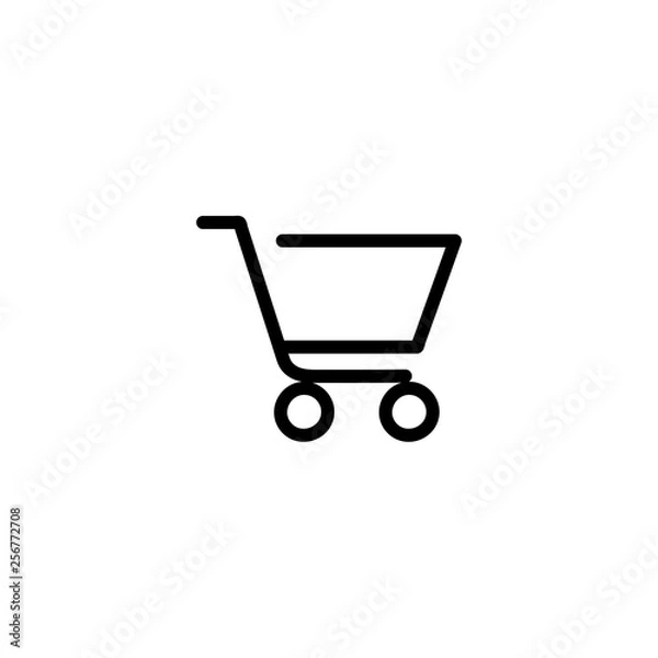 Obraz Trolly icon vector isolated on background. Trendy sweet symbol. Pixel perfect. illustration EPS 10. - Vector