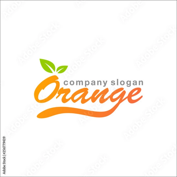 Fototapeta orange logo design