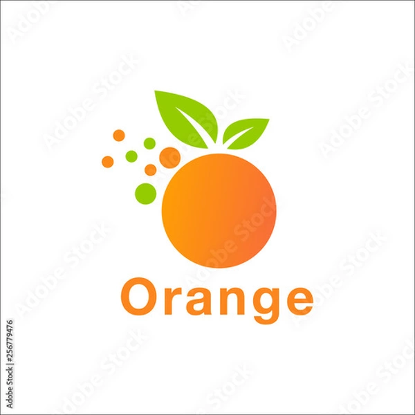 Fototapeta orange logo design