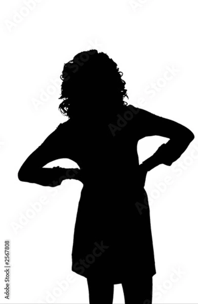 Obraz silhouette donna sexy