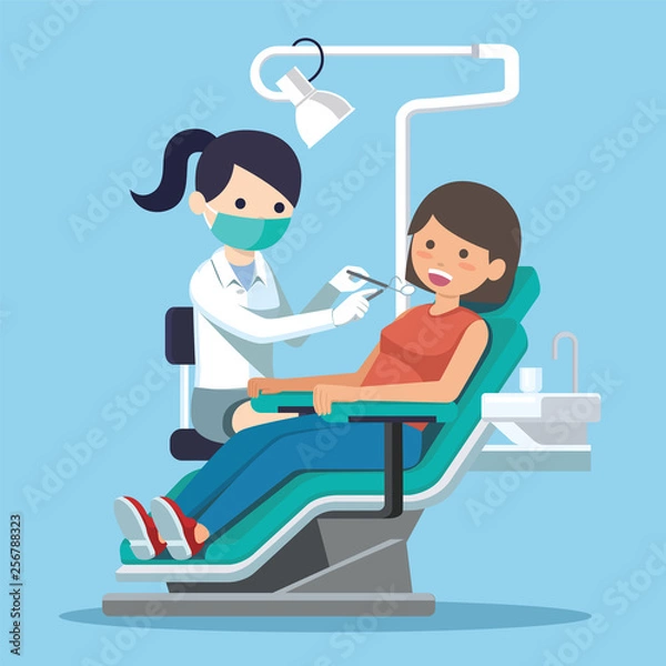 Obraz Dentist woman vector