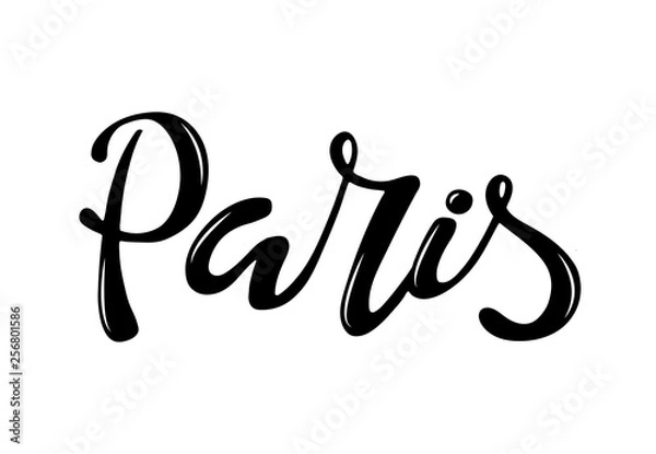 Obraz Vector hand drawing Paris text
