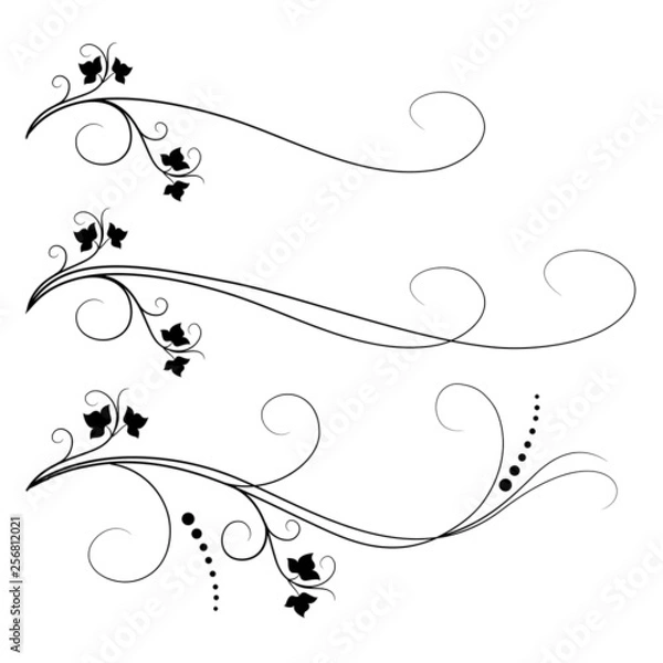 Fototapeta Set of wine frames and design elements