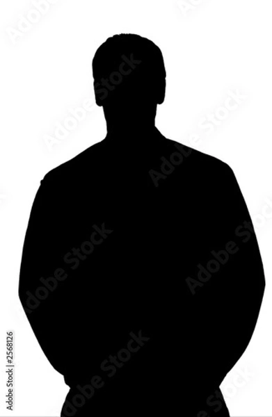 Obraz silhouette giovane uomo