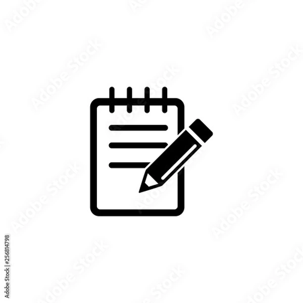 Fototapeta edit document icon logo