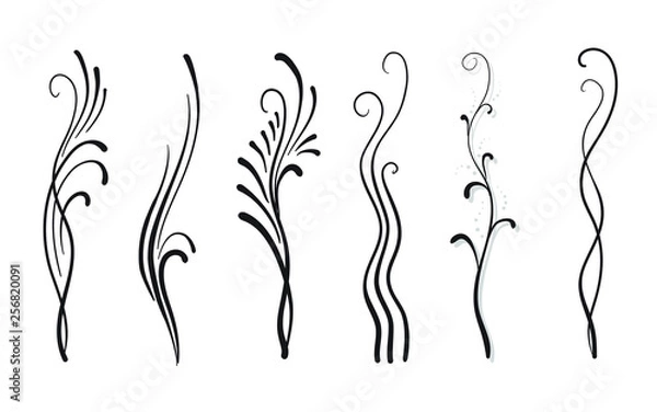 Fototapeta Decorative floral elements