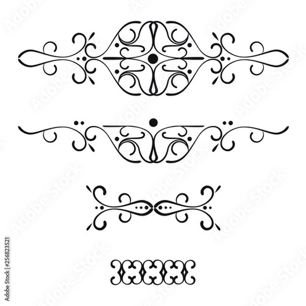 Fototapeta Decorative elements for designs, frames