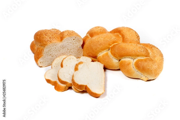 Obraz bread isolated on white background