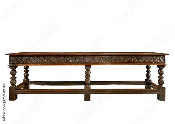 Obraz oak refectory dining table