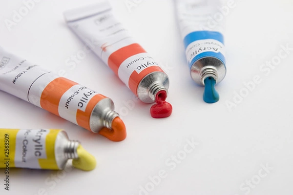 Fototapeta paint tubes