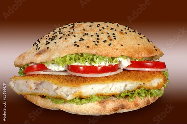 Fototapeta Sznycel Z Kurczaka