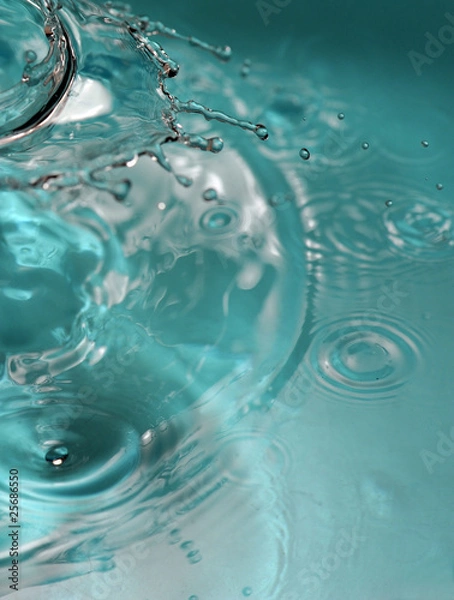 Obraz Niebieskie krople