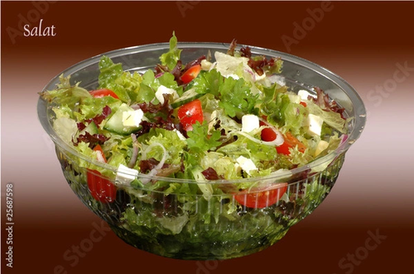 Fototapeta Salat mit Schafskäse