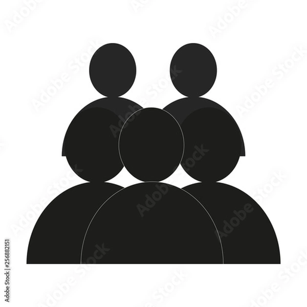Fototapeta people icon . businness group symbol. flat symbol icon