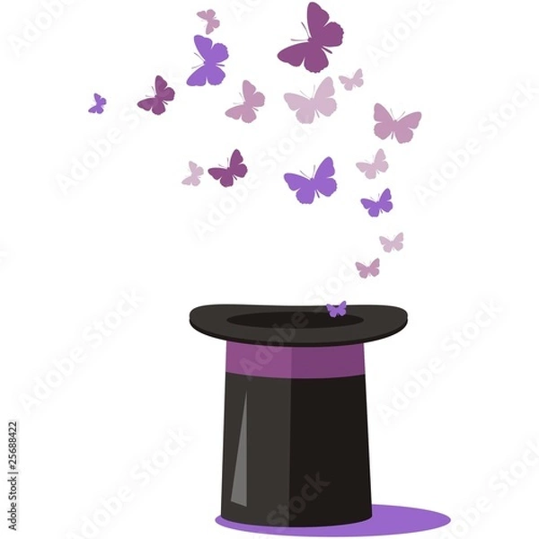 Fototapeta Magic hat set 01