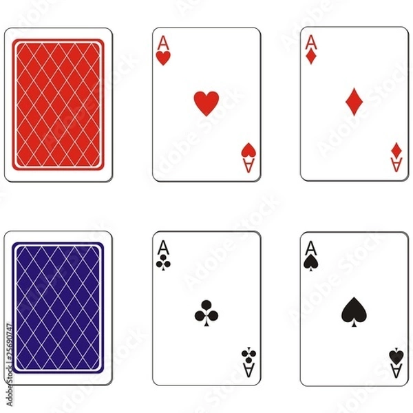 Fototapeta Playing card set 02